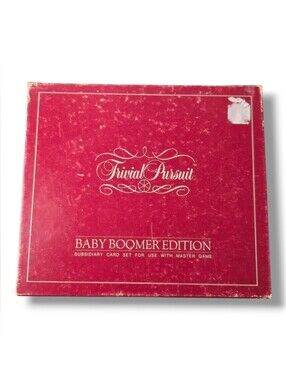 Trivial Pursuit Baby Boomer Edition 1983 - Age 7 and up for 2-24 players